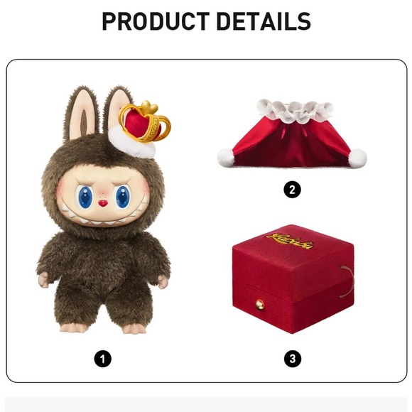 [NEW] POP MART Labubu Let's Checkmate King Vinyl Plush Doll Large - Picture 11 of 12